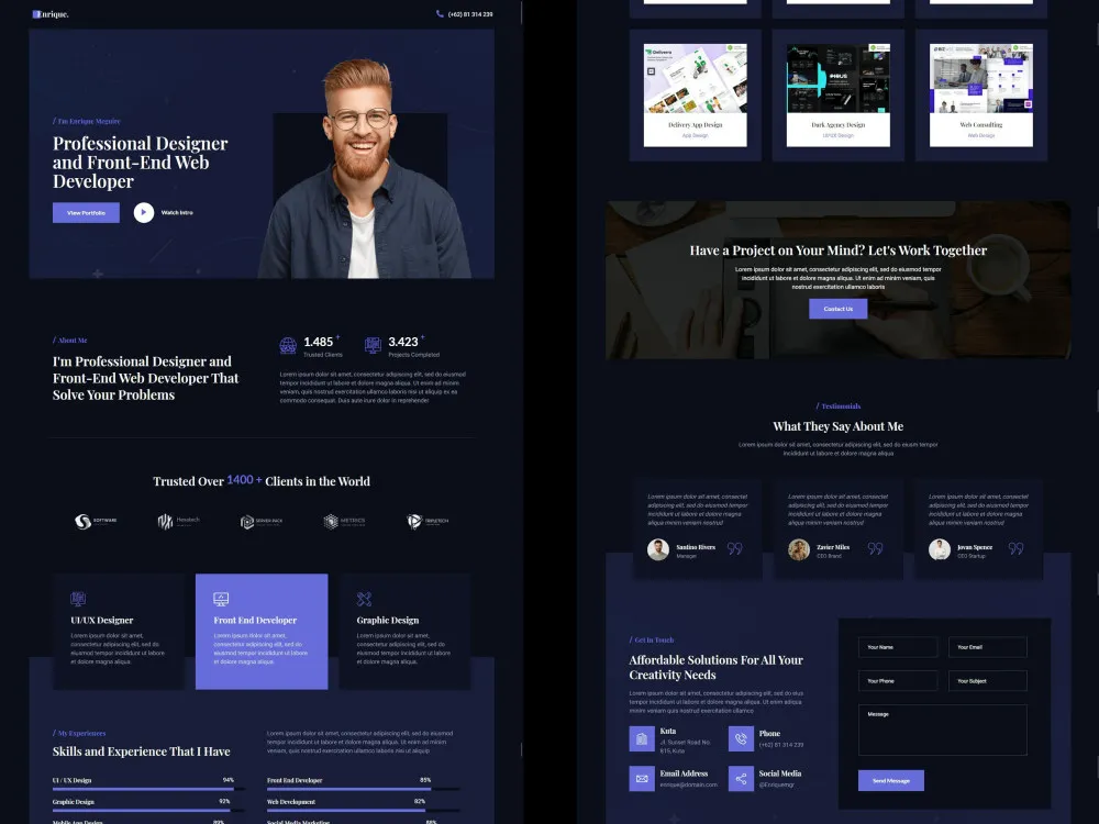 cv website package